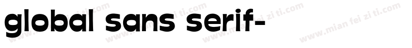 global sans serif字体转换